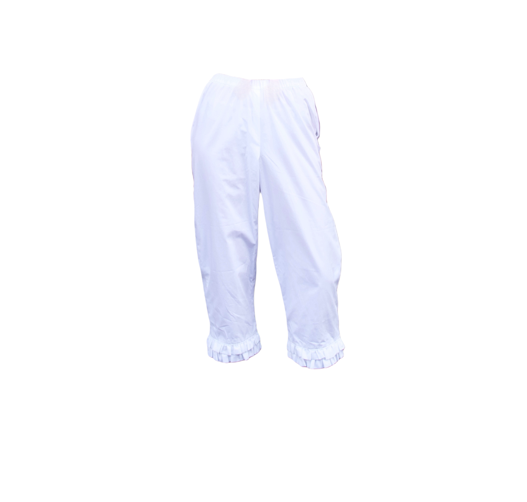 Brockwood Bottom Bloomers in White Cotton Poplin