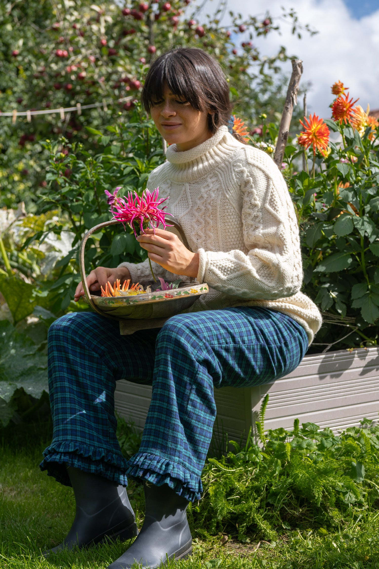 Brockwood Bottom Bloomers in Blackwatch Brushed Cotton