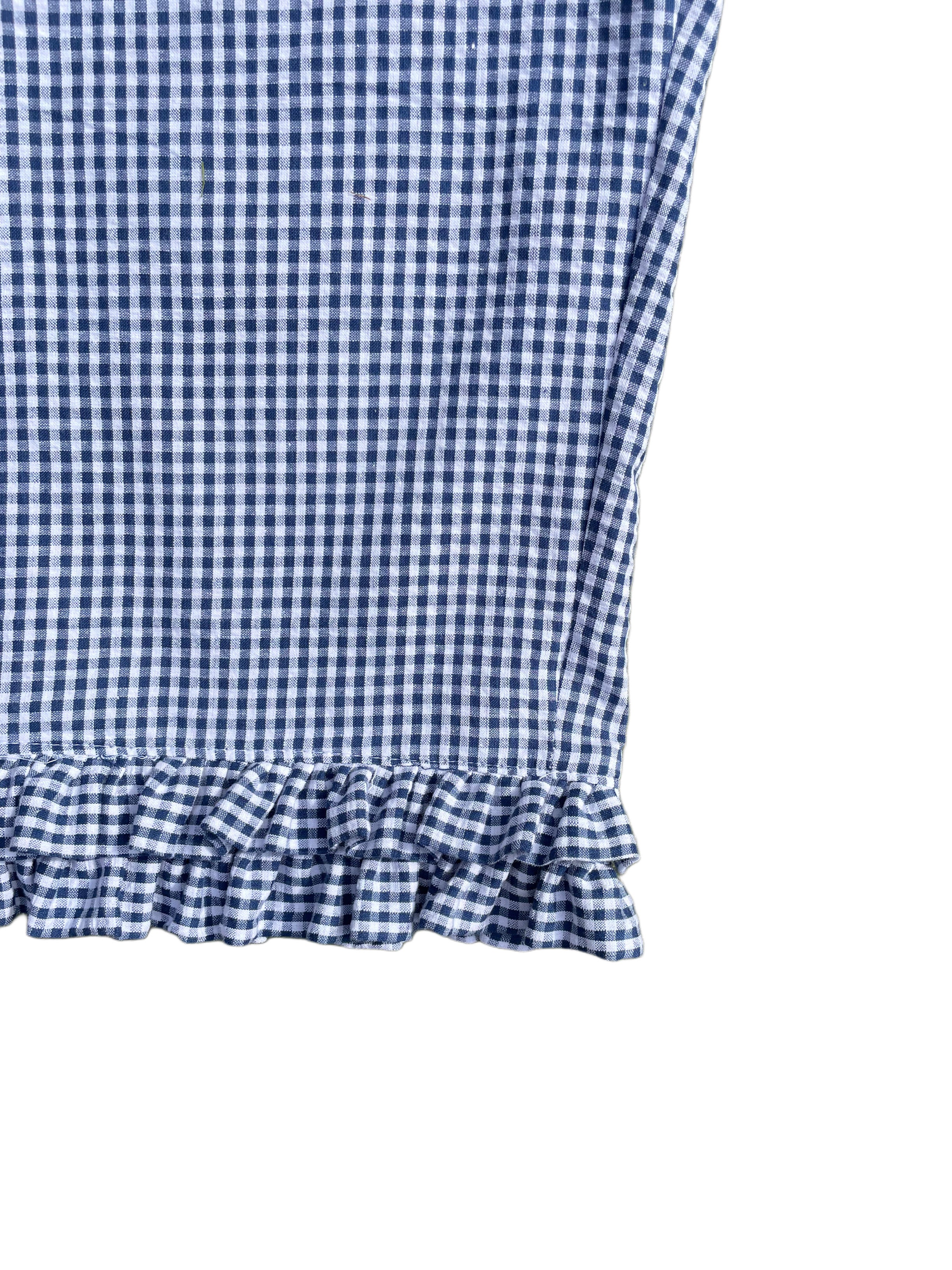 Brockwood Bottom Bloomers in Navy Gingham Seersucker Cotton
