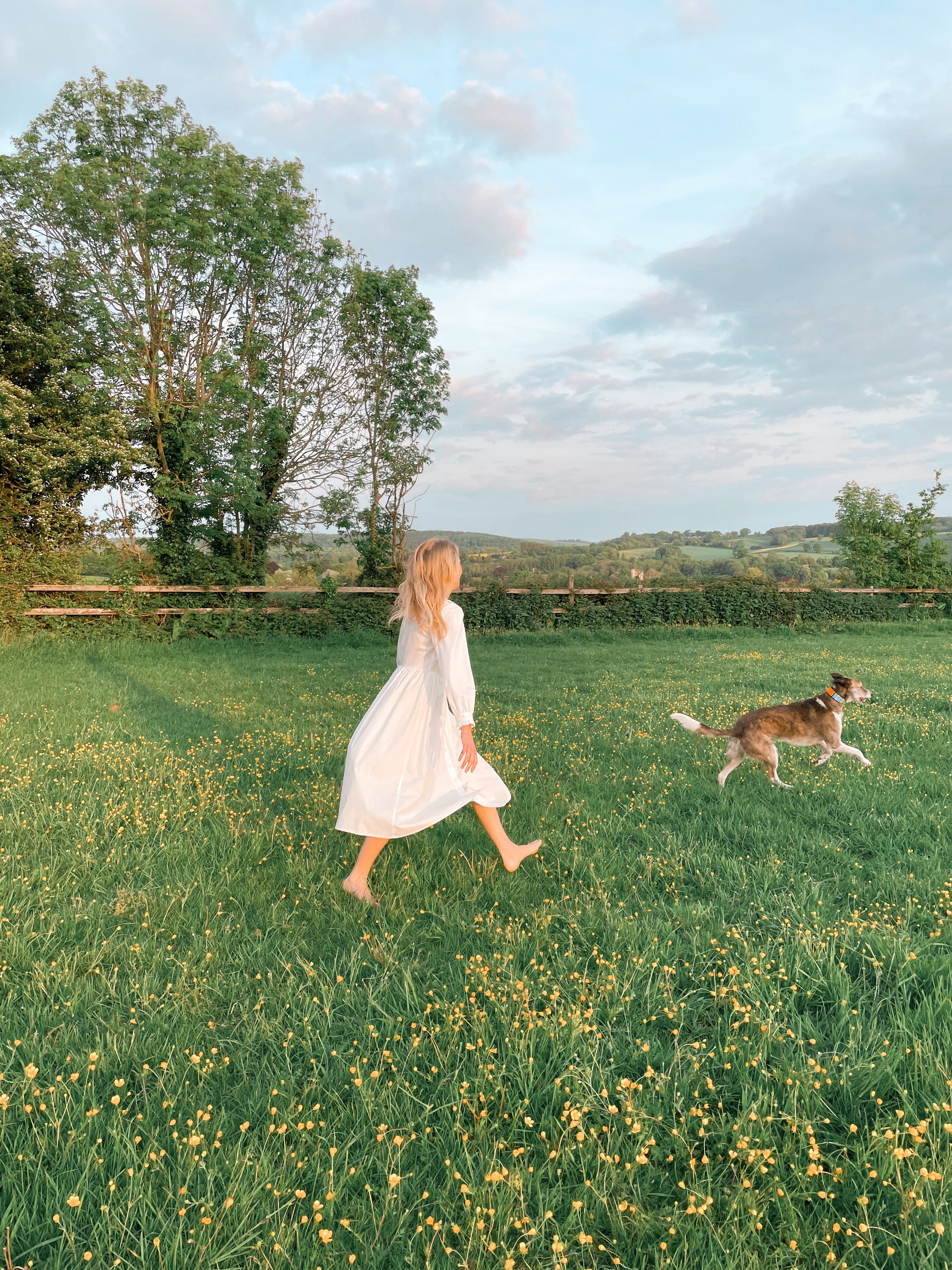 Darcy Dress in White Cotton