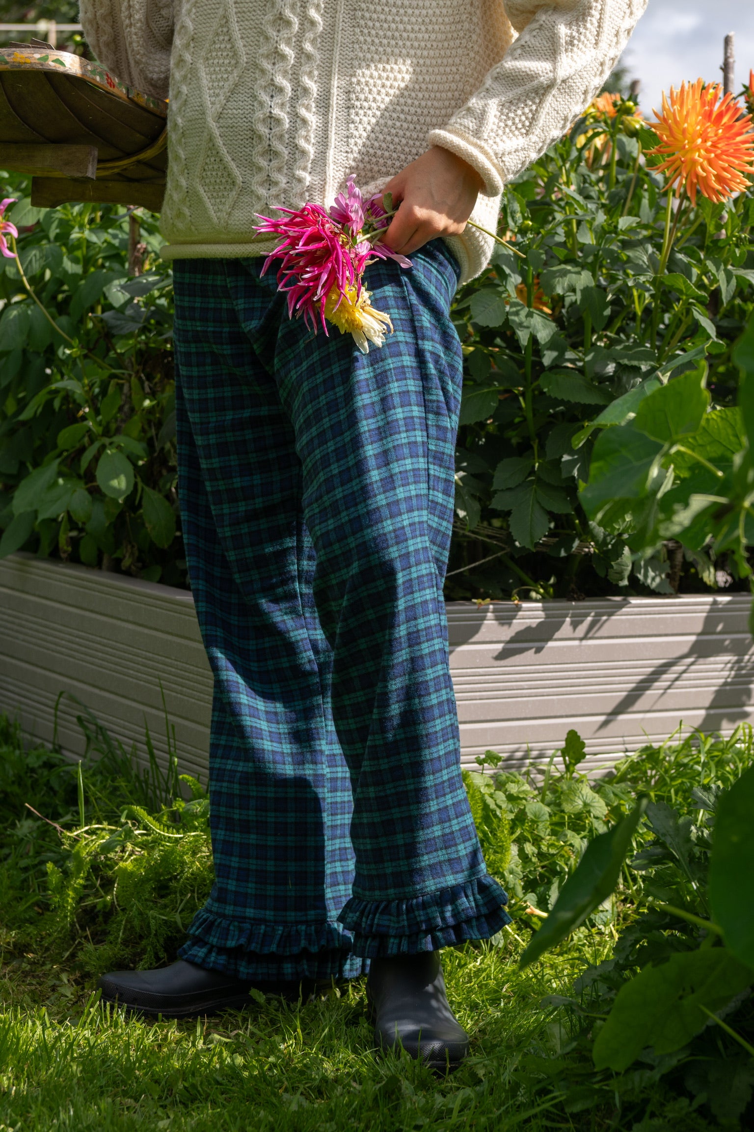 Brockwood Bottom Bloomers in Blackwatch Brushed Cotton