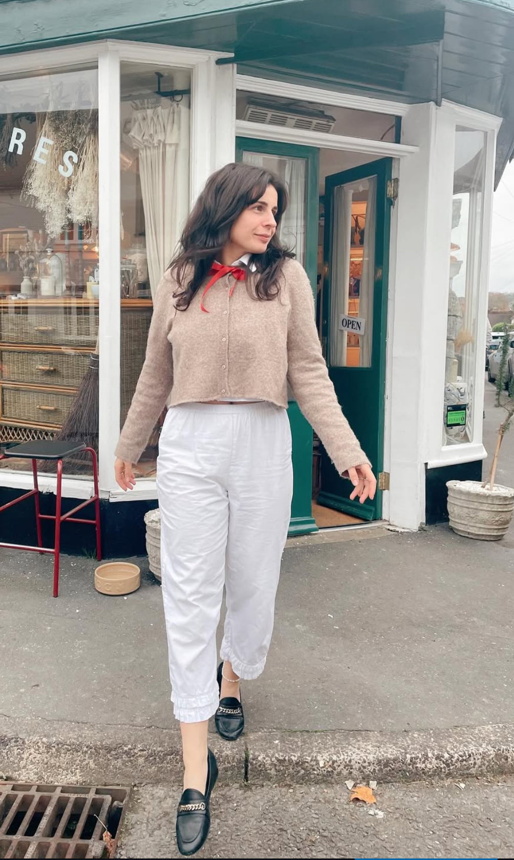 Brockwood Bottom Bloomers in White Cotton Poplin