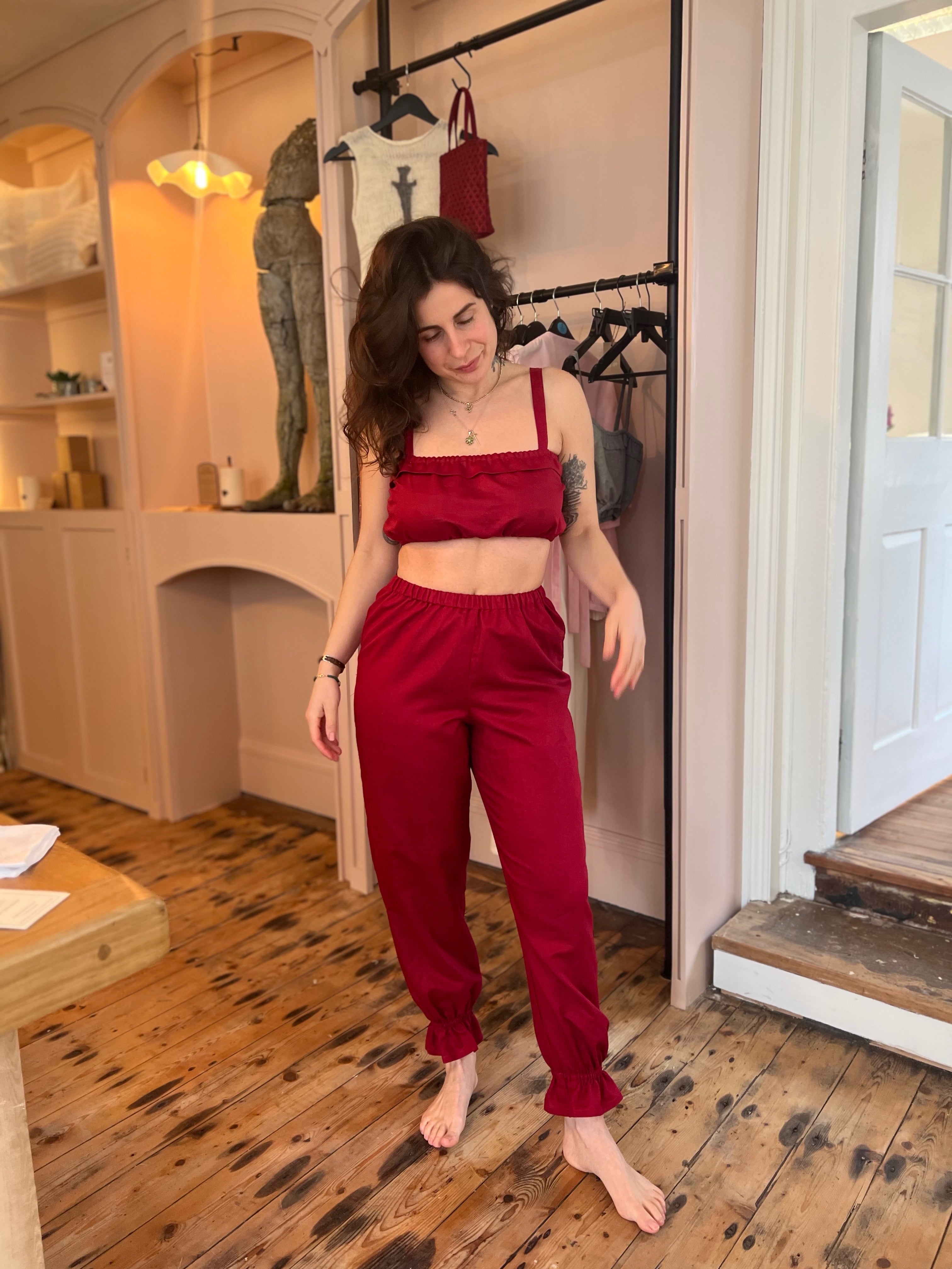 Day & Night Trousers in Red