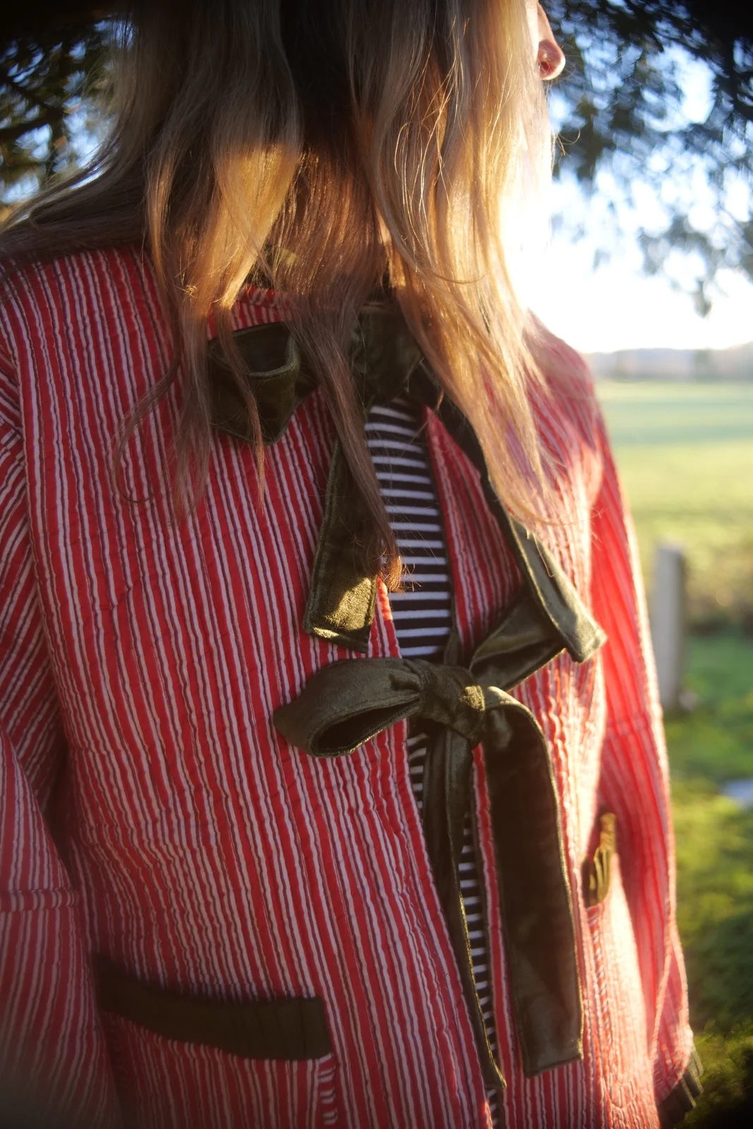 Reversible Jacket - Red with Pink Reverse
