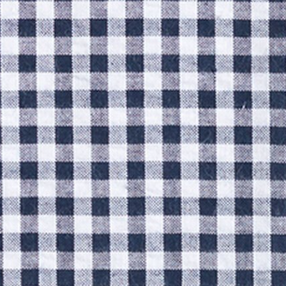 Double Ruffle Oxford Pillowcase Navy Gingham