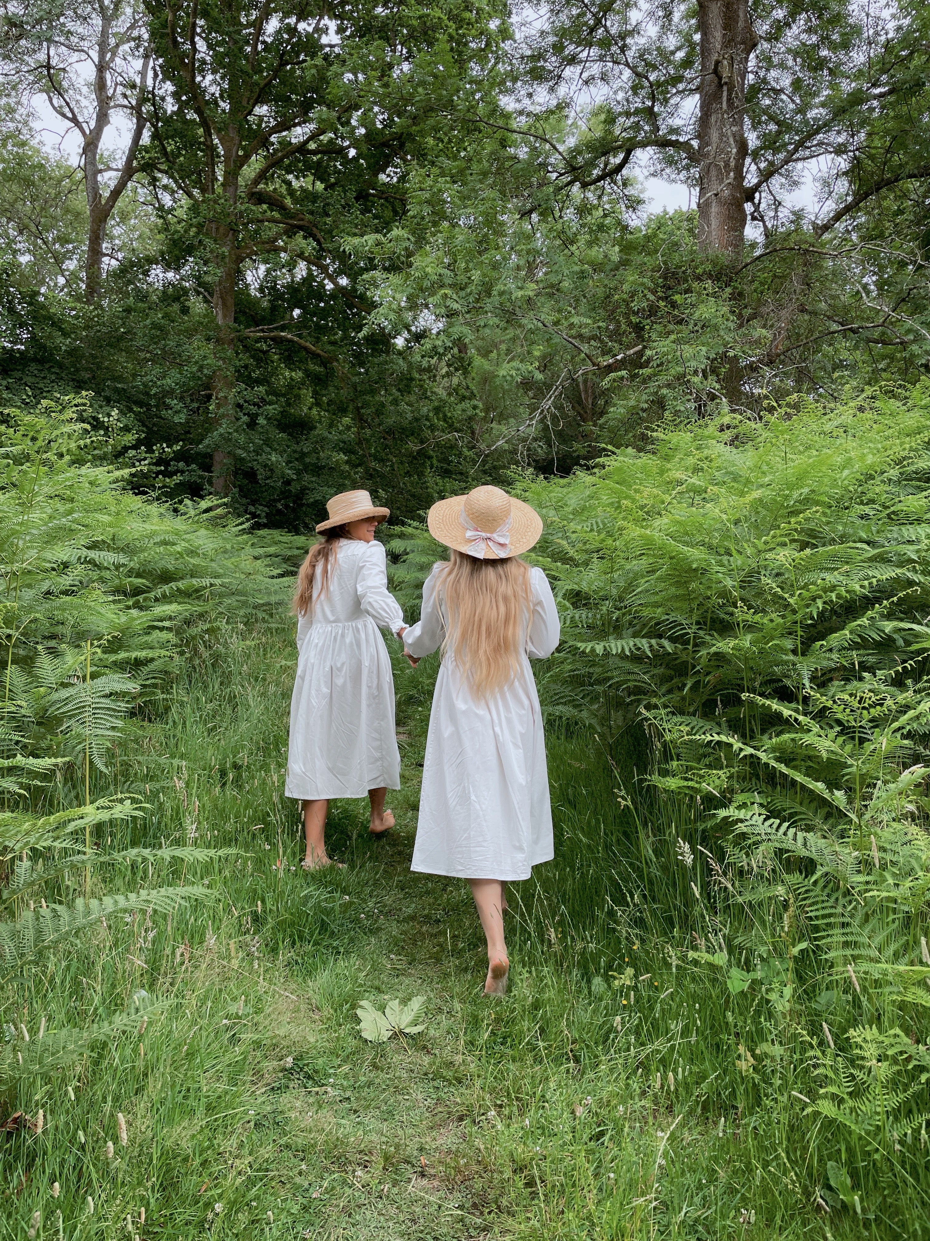 Darcy Dress in White Cotton