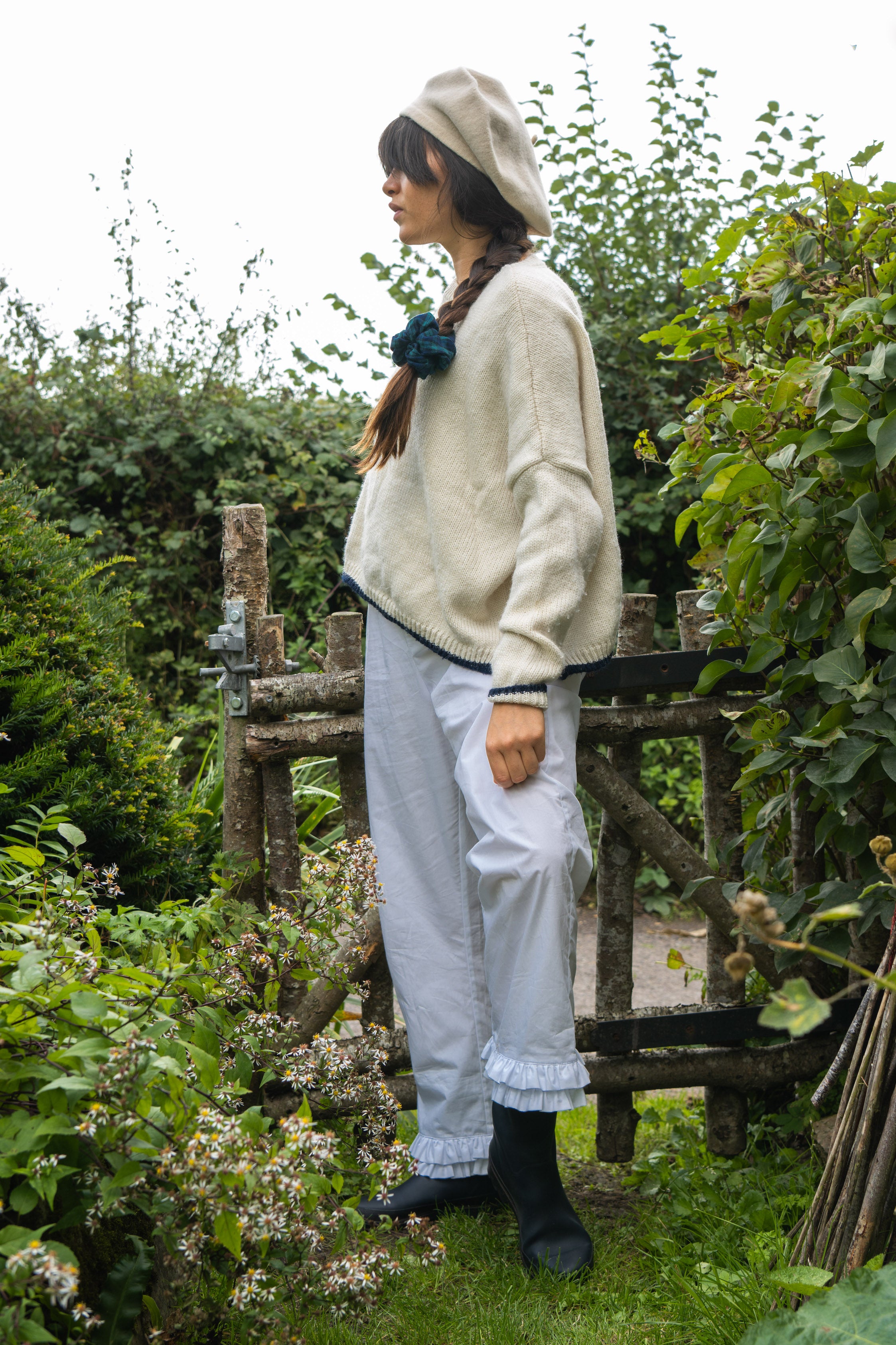 Brockwood Bottom Bloomers in White Cotton Poplin